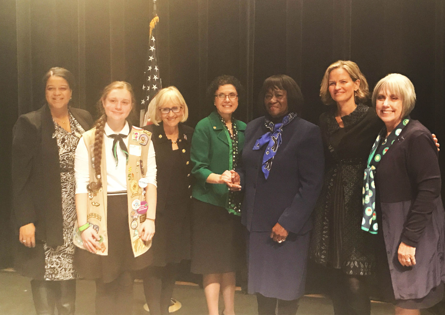 Bosworth attends Girl Scout event