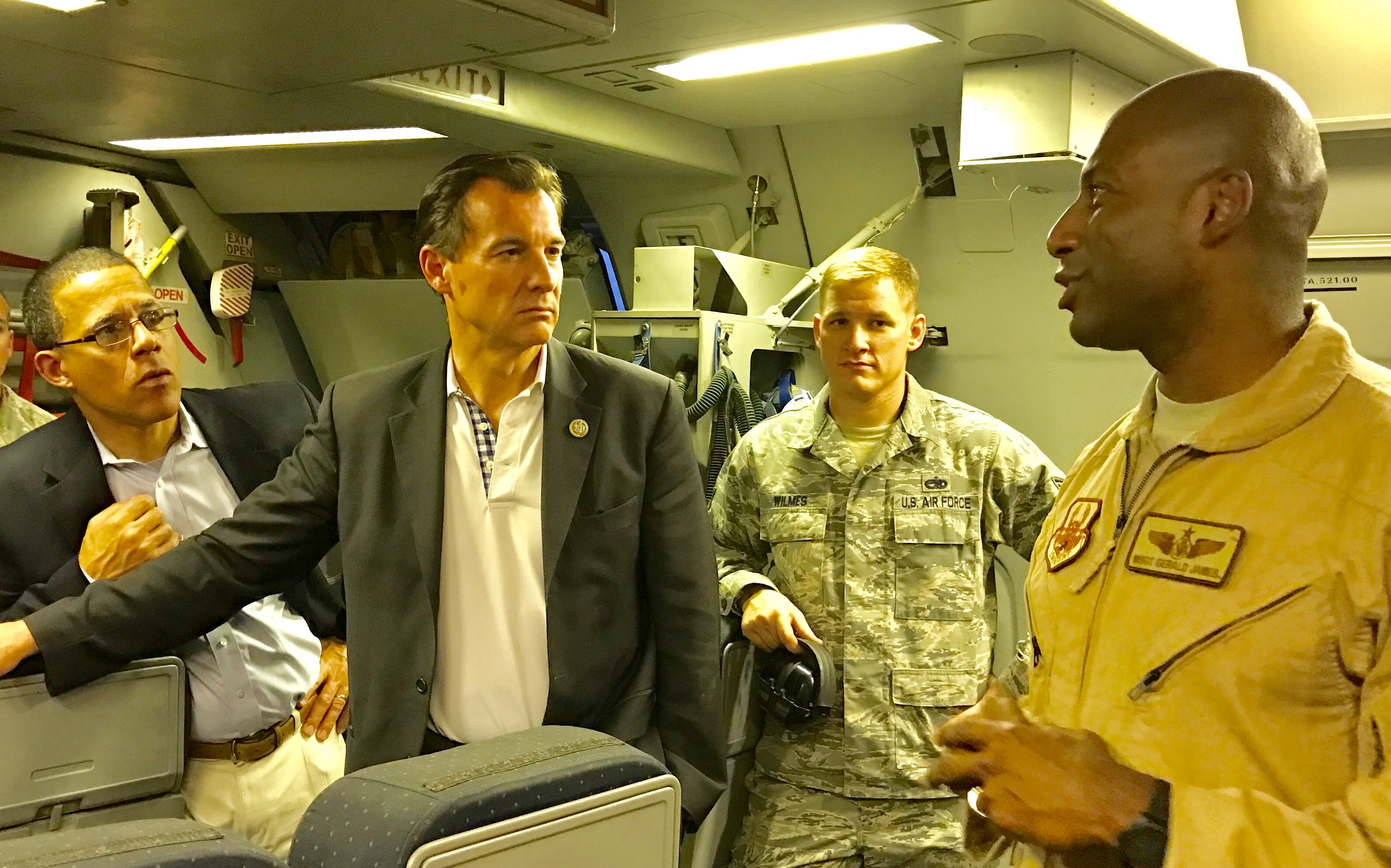 Tom Suozzi visits troops in Middle East