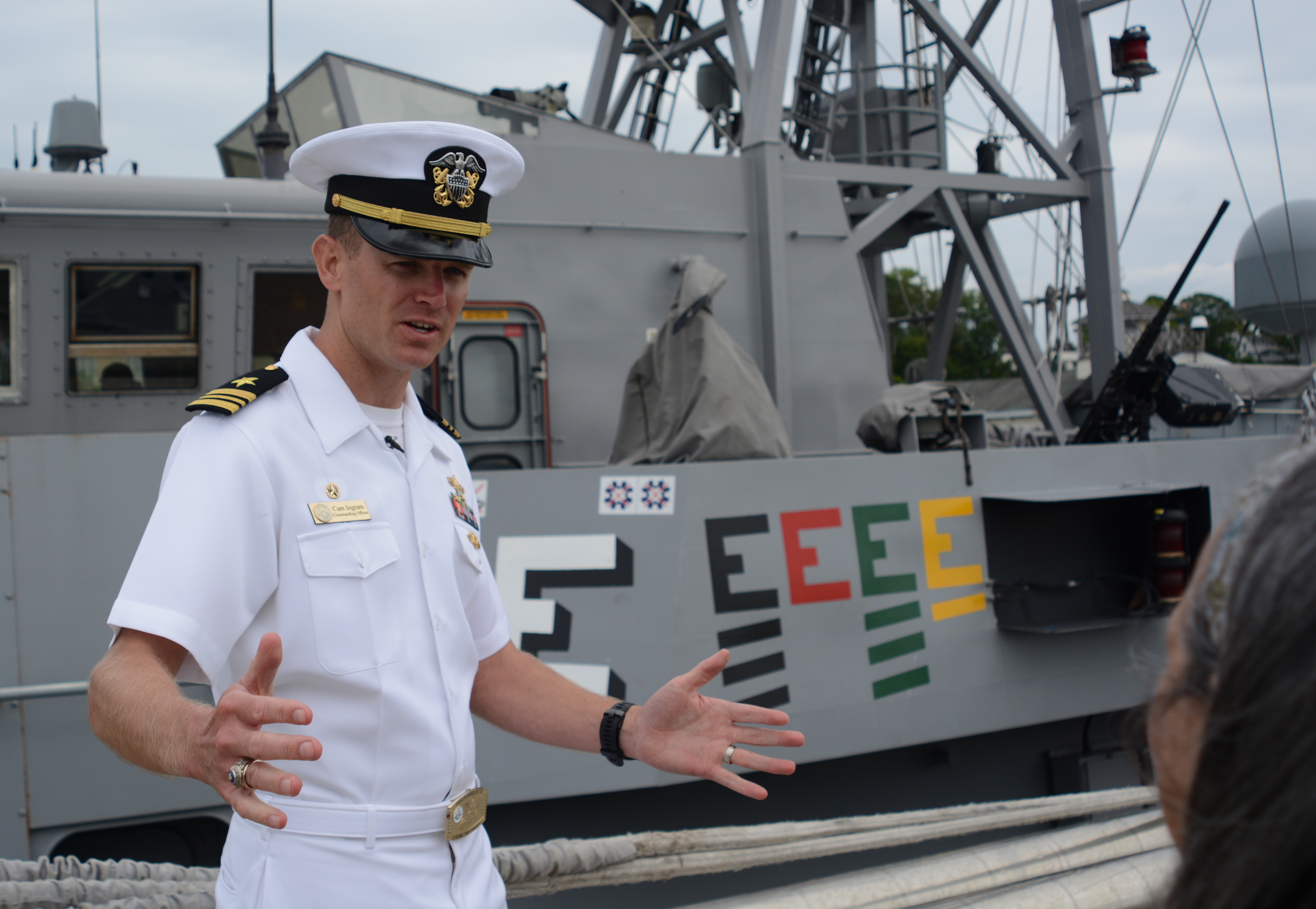 USS Zephyr, led by a Kings Point alum, docks for Fleet Week