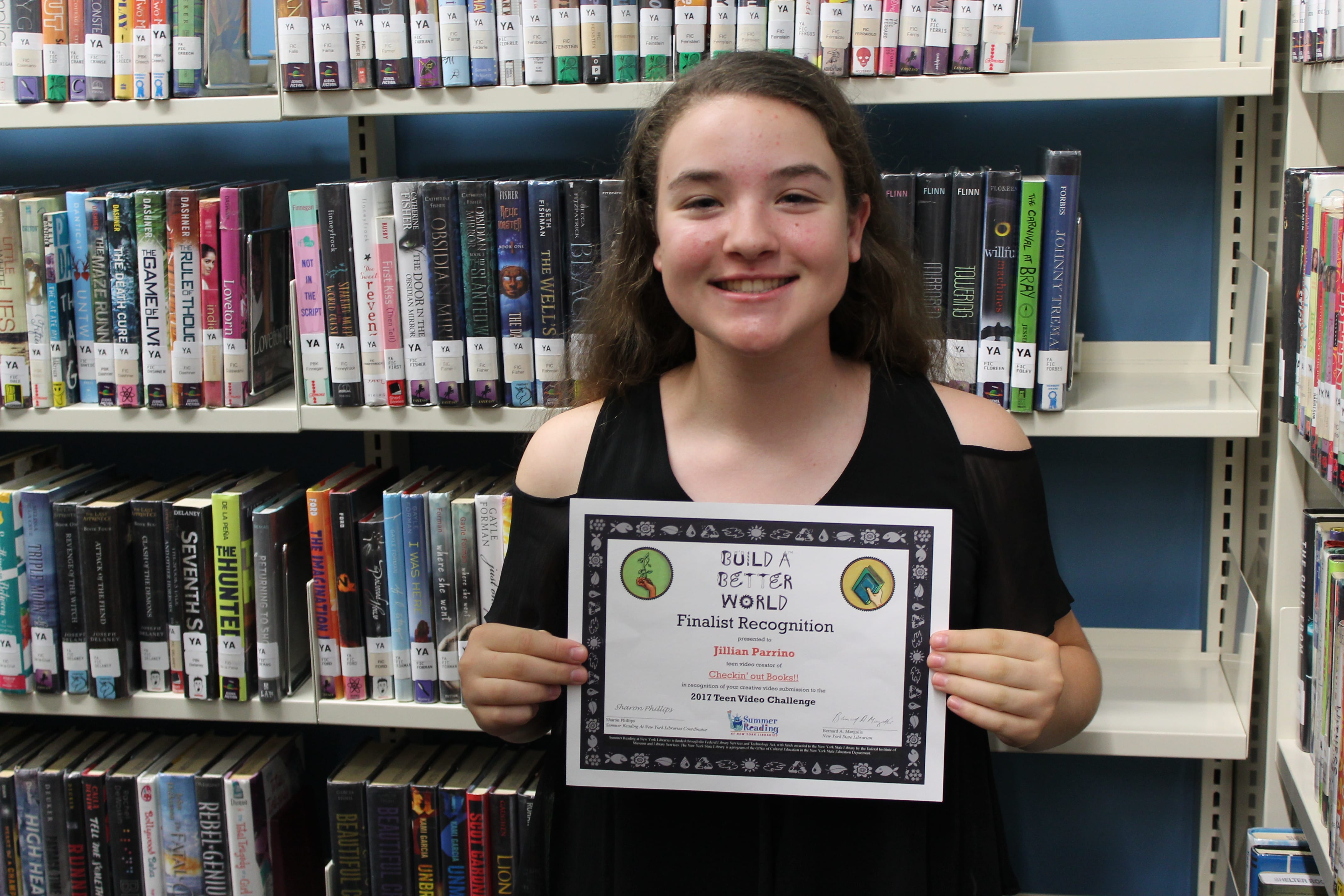 Summer reading video by Albertson teen wins award