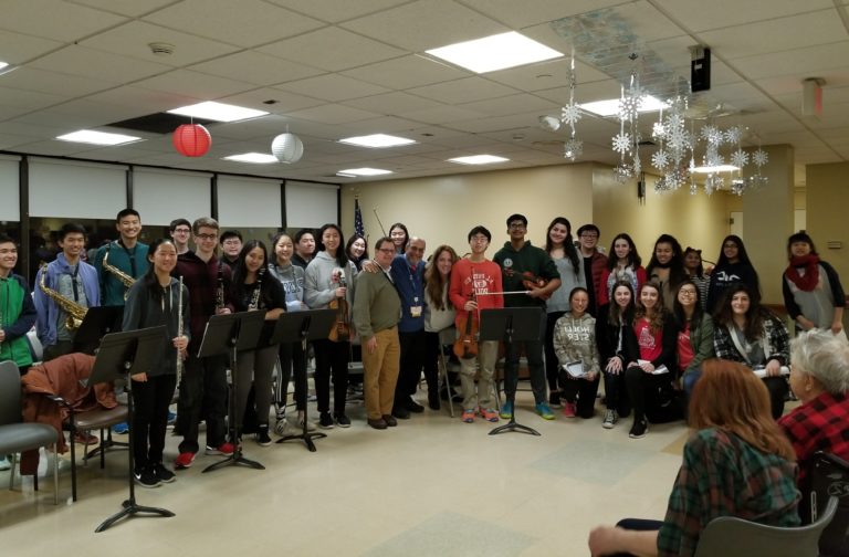 South High musicians perform holiday songs at Stern Family Center