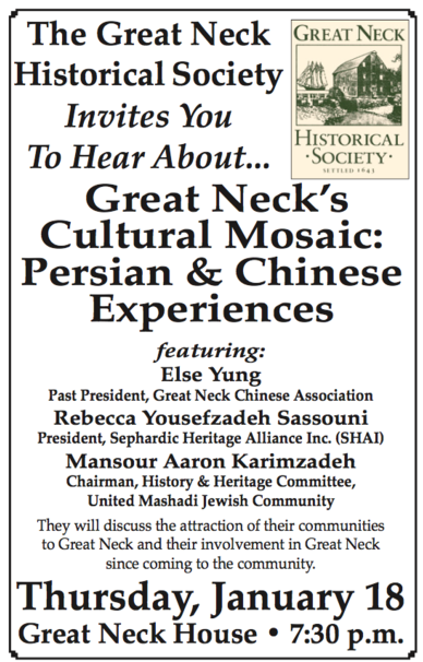 Chinese and Persian community reps to explain Great Neck’s appeal