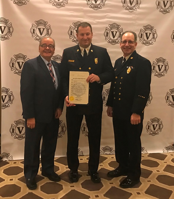 Former Vigilant Fire Chief Josh Forst honored for service