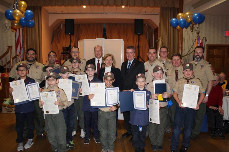 State Sen. Elaine Phillips attends Cub Scouts Pack 246 of Mineola’s Blue and Gold Award Dinner