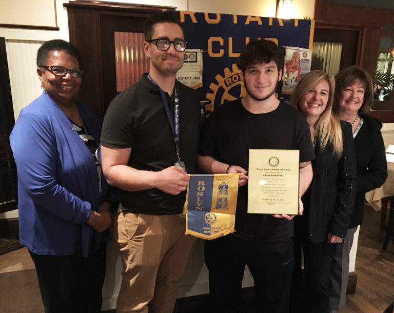 Rosenthal, Lazar honored by Roslyn Rotary