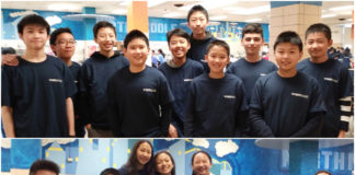 Math teams from South Middle and North Middle at the MATHCOUNTS competition at North Middle School on Feb. 3. (Photo courtesy of the Great Neck Public Schools)