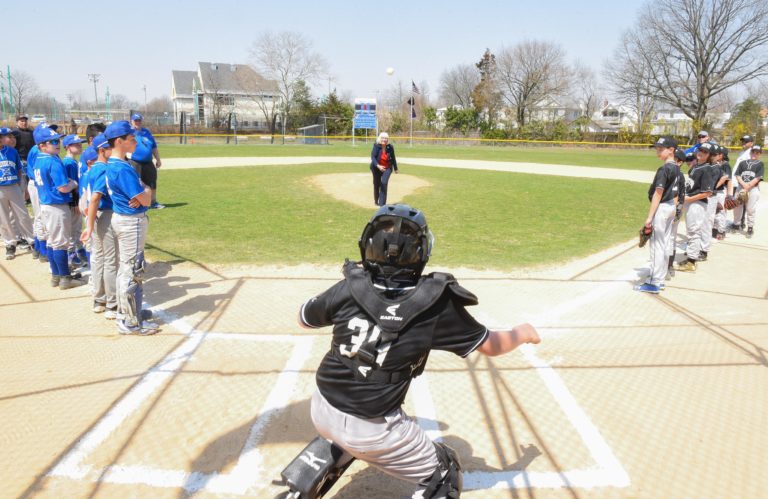 Supervisor Bosworth attends New Hyde Park Little League opening day