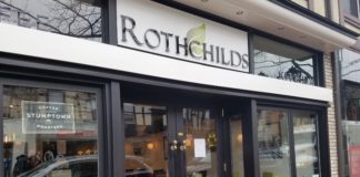 Rothchilds is open for business. (Photo by Janelle Clausen)