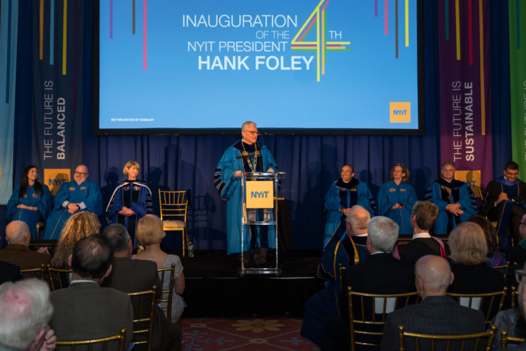 Plandome’s Hank Foley installed as NYIT’s fourth president