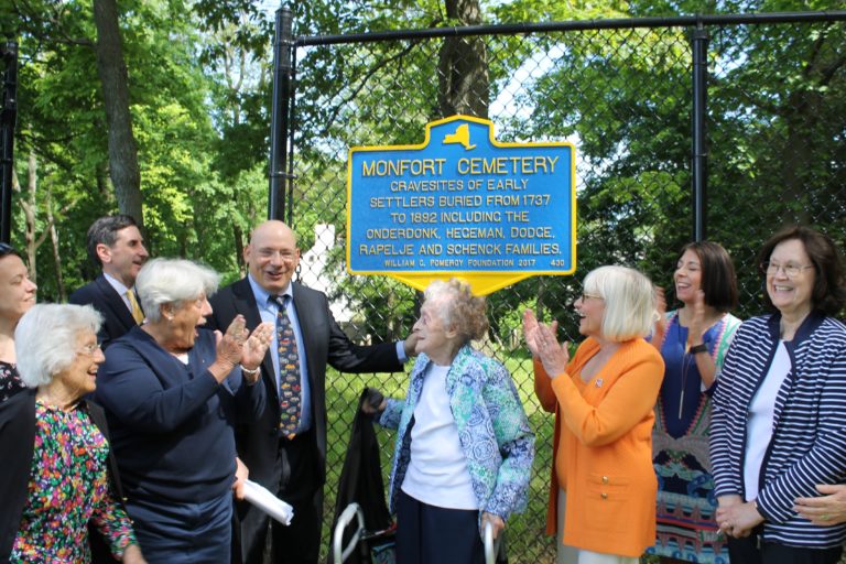 Town unveils historical marker at centuries-old cemetery