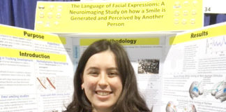 Amy Shteyman of North High School was awarded the first place and the Best of Category Award at the Intel International Science Engineering Fair. (Photo courtesy of Great Neck Public Schools)