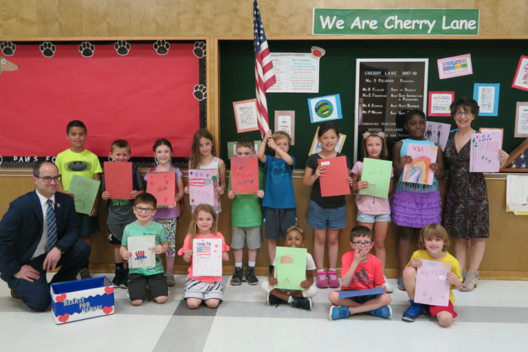 Assemblyman Ed Ra and Mineola students send appreciation letters to the military