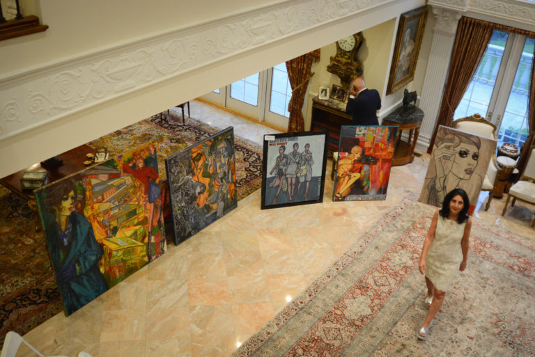 Edna Mashaal Realty exhibits a home and an artist