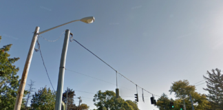 Several old bulbs along Hillside Avenue have been replaced with LED lights. (Photo from Google Maps)