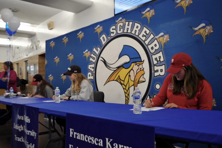 Three Port students sign letters to continue athletic careers