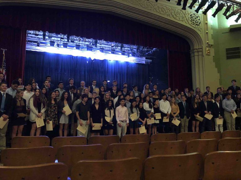 113 students inducted into  National History Honor Society of Manhasset