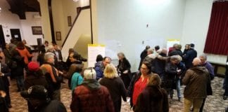 Dozens of residents attended a meeting about the Great Neck Park District's new master plan on Thursday night. (Photo by Janelle Clausen)