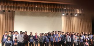 Five Science Olympiad teams from the Great Neck schools competed in a regional competition. Four of the five were among the top 10. (Photo courtesy of the Great Neck Public Schools)