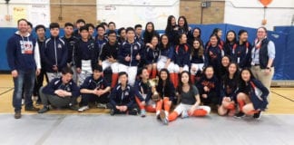 South High School's fencing teams are champions. (Photo courtesy of the Great Neck Public Schools)