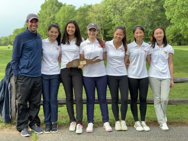 Great Neck's Lady Rebels celebrated several victories this year, including at this year's Long Island Championship. (Photo courtesy of Leigh Gresalfi)