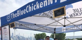 The Blue Chicken, founded by Great Neck native Aaron Ratner, has seen early success in Smorgasburg. (Photo courtesy of Aaron Ratner)