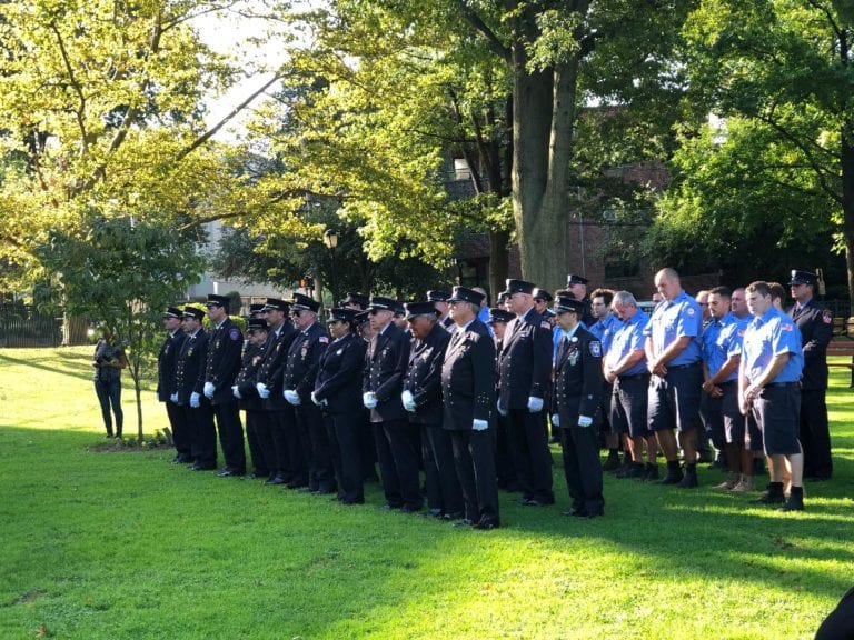 9/11 ceremony held at Ielpi Firefighters Park