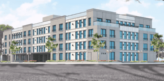 The Nassau County IDA tabled decisions on resolutions for a mixed-use complex proposal at 733-41 Middle Neck Road on Tuesday. (Rendering courtesy of Oz Bencetin)