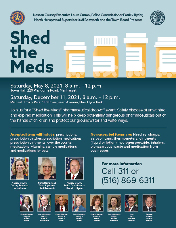 Town to host final 2021 ‘Shed the Meds’ pharmaceutical drop-off event