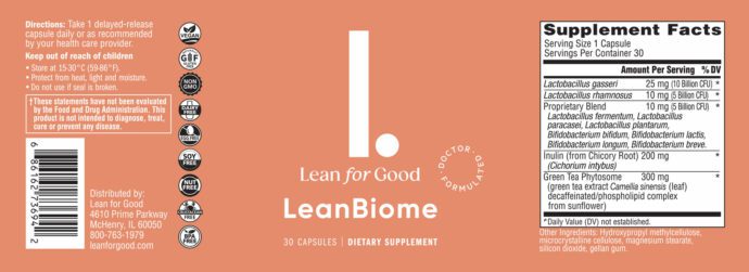 leanBioMe Full Ingredients List