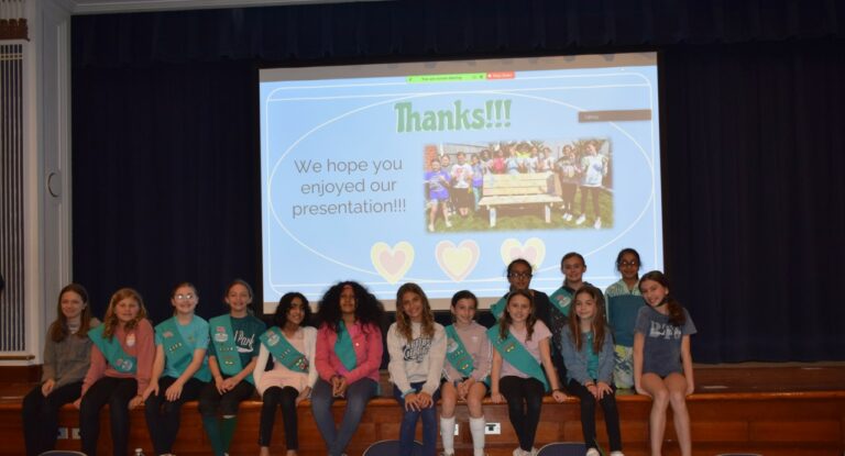Girl Scout Troop presents project at Floral Park-Bellerose board meeting