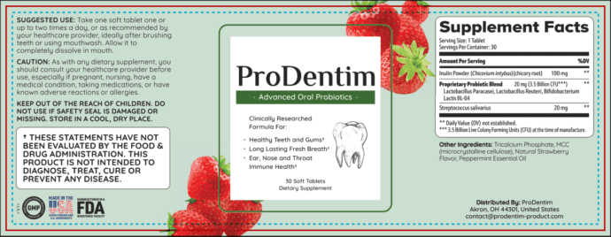 Prodentim Ingredients