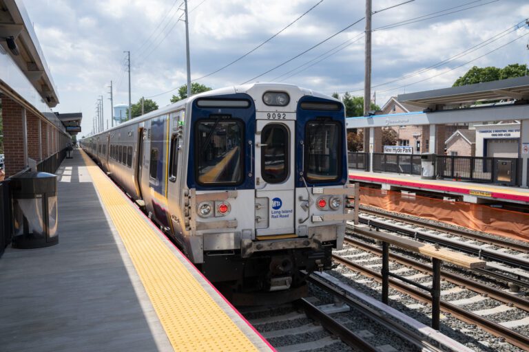 Hochul, MTA officials celebrate first section of Third Track opening in New Hyde Park