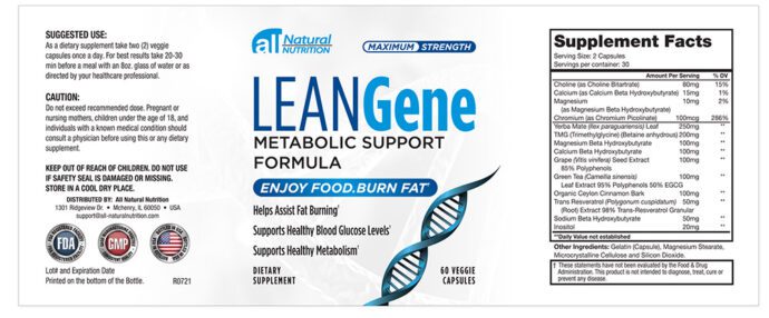 Lean Gene Ingredients