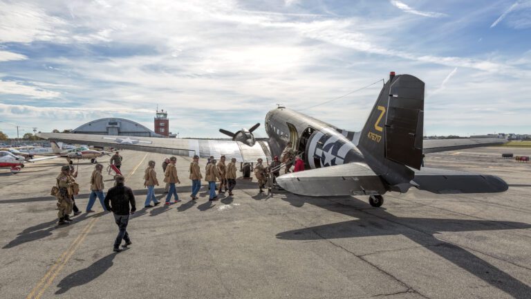 American Airpower Museum’s C-47B Commemorates U.S. Air Force 75th Anniversary!