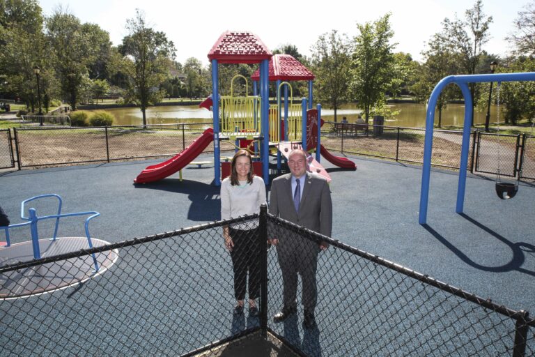 Town unveils new improvements to Ridder’s Pond Park Playground