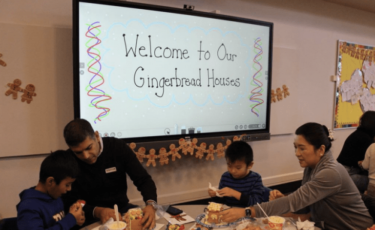 Heights students create gingerbread houses