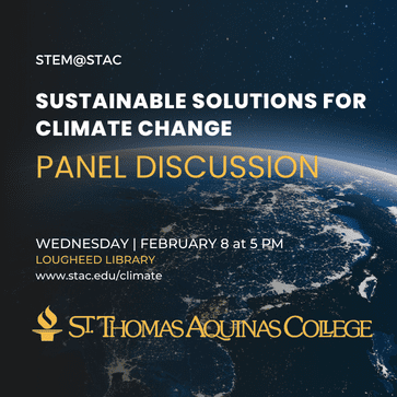 St. Thomas Aquinas College STEM Advisory Board to Host “Sustainable Solutions for Climate Change” Panel Discussion