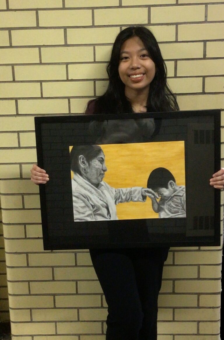 Sewanhaka’s Floral Park Memorial High School student receives Honorable Mention for artwork
