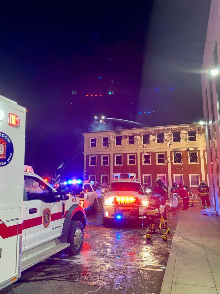 37 fire departments fight Flower Hill office building blaze