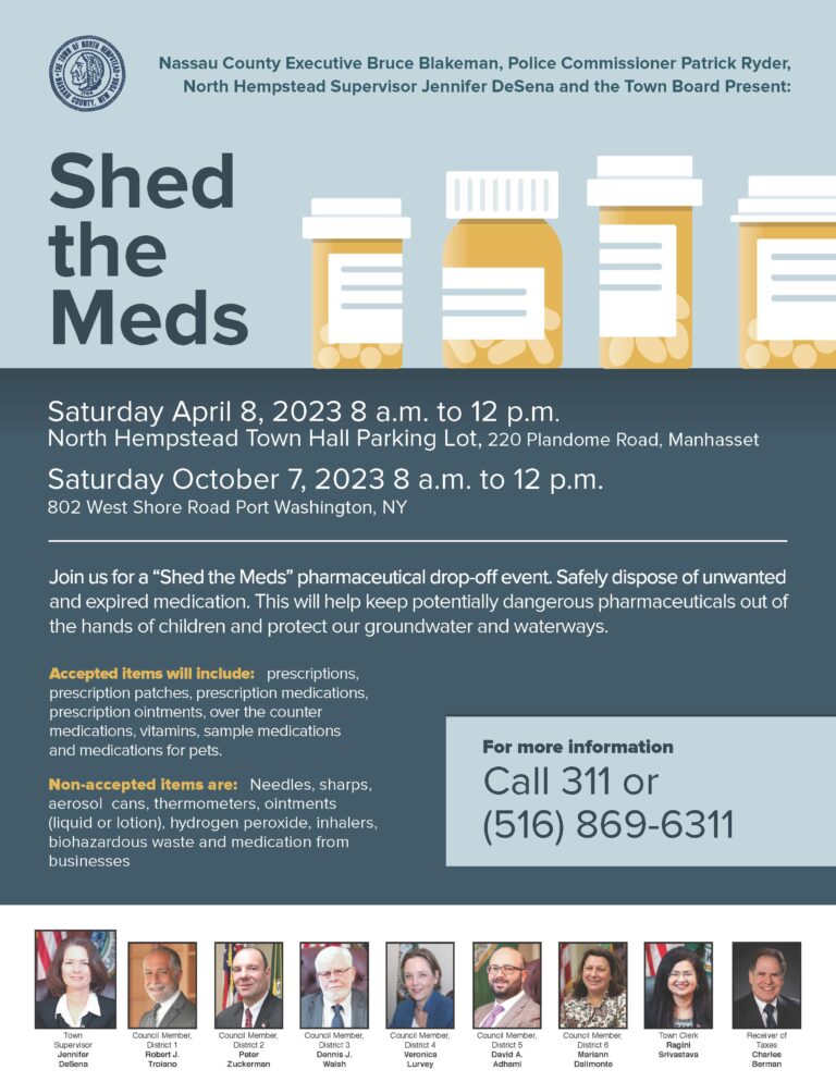 Town to host “Shed the Meds” pharmaceutical drop-off event