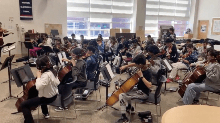 East Williston orchestra students experience collaborative master class