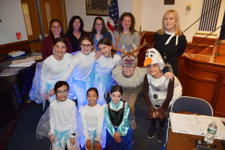 Drama Club students perform at Floral Park-Bellerose’s March board of education meeting