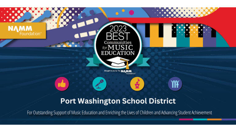 Port Washington School District’s music education program receives national recognition for the ninth consecutive year