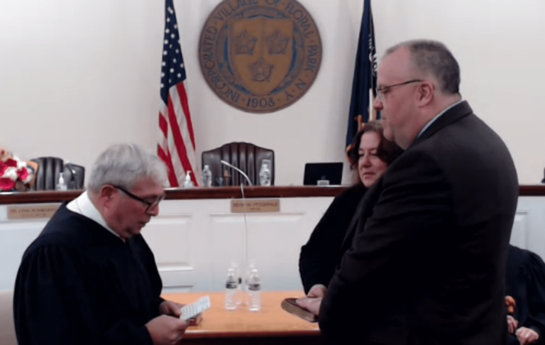 Floral Park officials thank residents for support after swearing-in for new terms