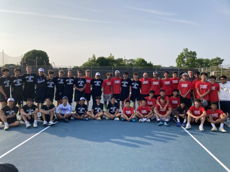 An emotional day as Roslyn boys tennis falls to Syosset, three weeks after tragedy