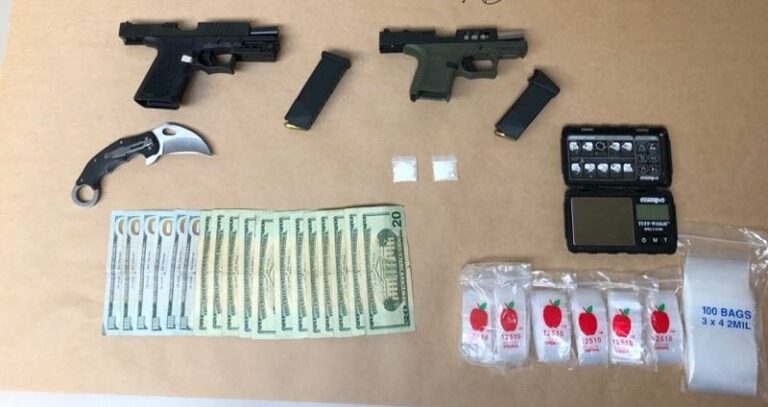 ‘Ghost’ guns, apparent drugs recovered from car after search in GCP parking lot: Police