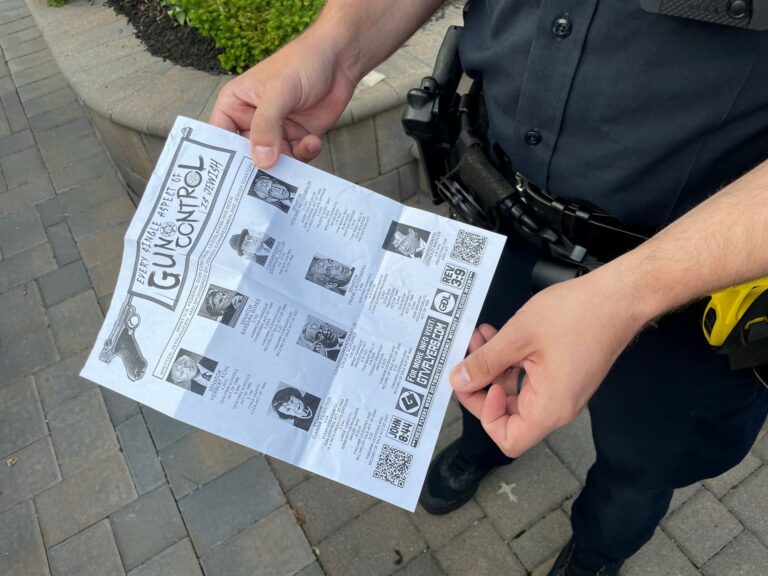 Drucker asks for public’s help in identifying individuals distributing antisemitic fliers