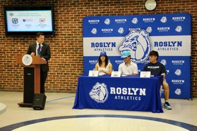 Three Roslyn High School athletes sign letters of intent
