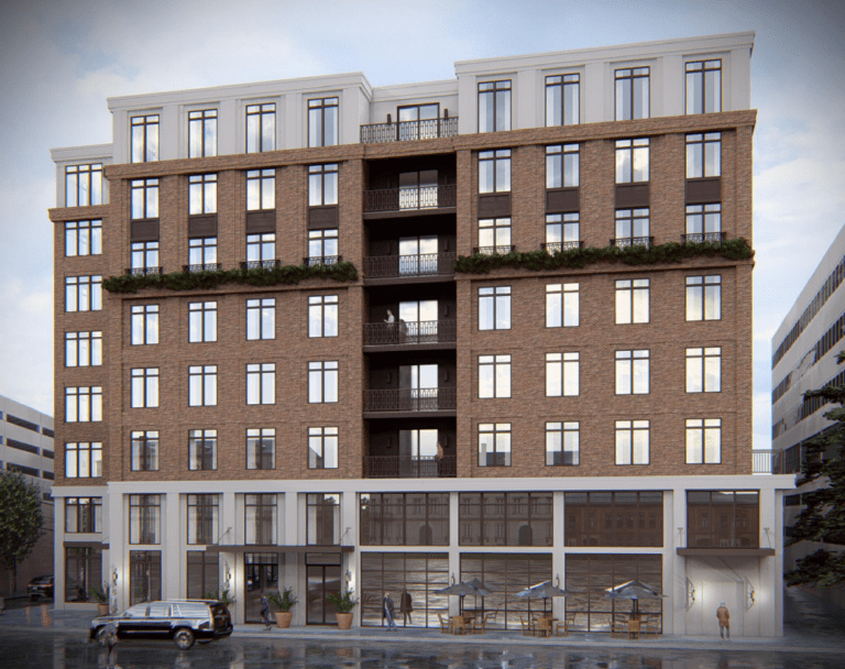 Mineola board OKs application for eight-story residential building downtown