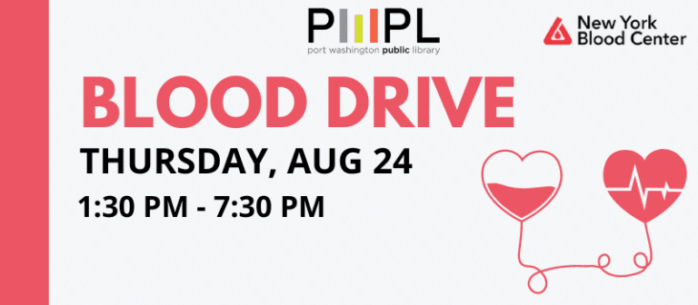 Blood drive at the Port Washington Public Library